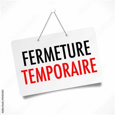 Fermeture annuelle 2025