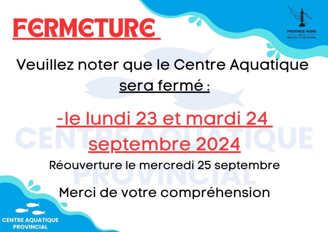 fermeture 24 sept