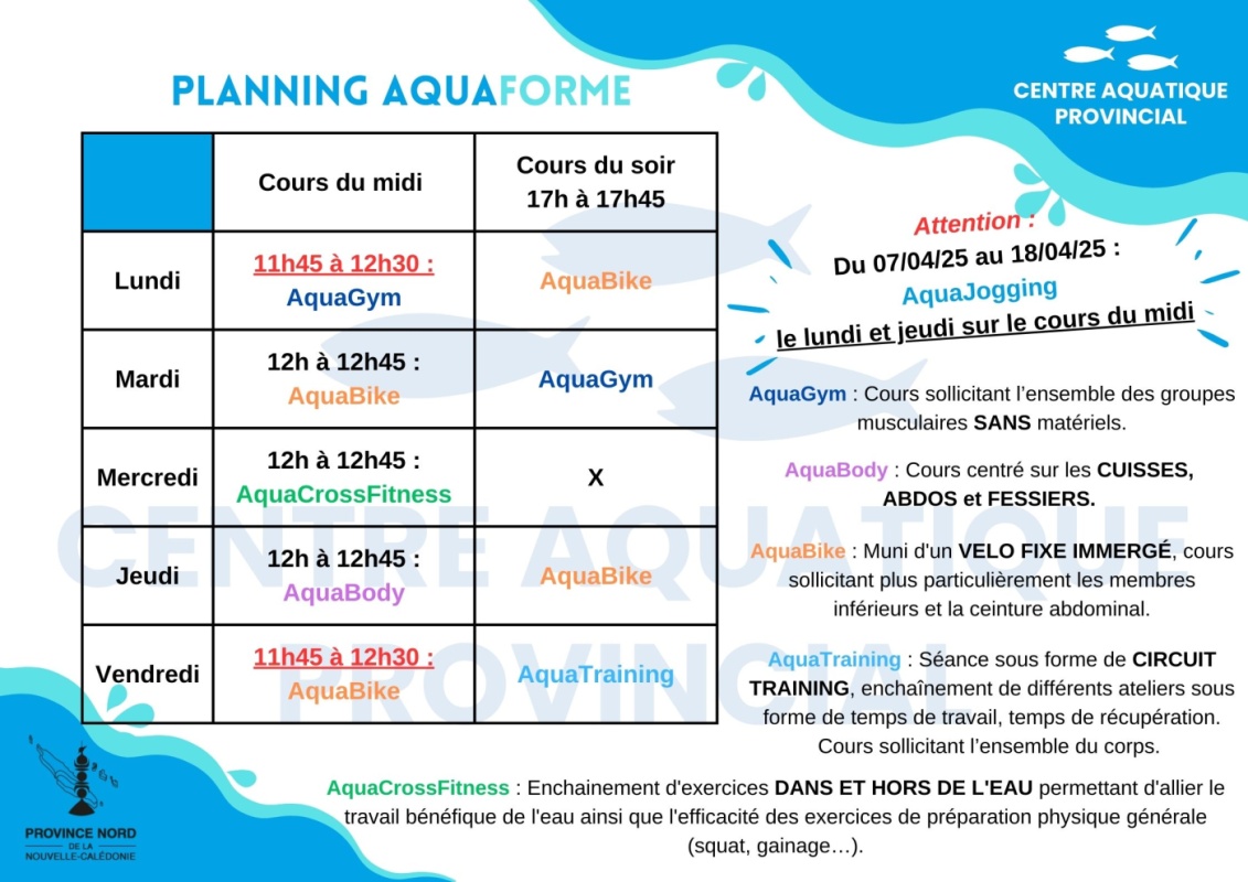 AquaForme mars avril mai